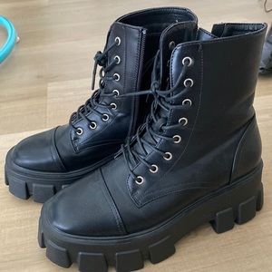 NASTY GAL BIKER BOOTS